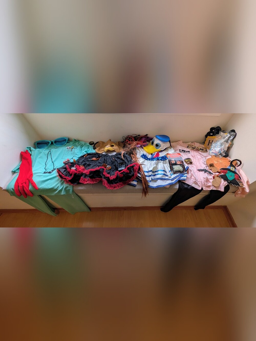Assorted Halloween Costumes and Halloween Accessories